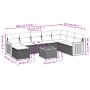 Set de sofás de jardín 8 piezas y cojines ratán sintético negro von , Gartensets - Ref: Foro24-3260334, Preis: 516,75 €, Raba...