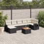 Set de sofás de jardín 8 piezas y cojines ratán sintético negro von , Gartensets - Ref: Foro24-3257001, Preis: 469,32 €, Raba...