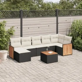 Set de sofás de jardín 8 piezas y cojines ratán sintético negro von , Gartensets - Ref: Foro24-3260278, Preis: 469,55 €, Raba...
