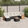 Set de sofás de jardín 8 piezas y cojines ratán sintético negro de , Conjuntos de jardín - Ref: Foro24-3260278, Precio: 468,7...