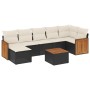 Set de sofás de jardín 8 piezas y cojines ratán sintético negro von , Gartensets - Ref: Foro24-3260278, Preis: 467,65 €, Raba...