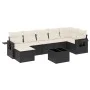 Set de sofás de jardín 8 piezas y cojines ratán sintético negro by , Garden sets - Ref: Foro24-3252823, Price: 474,99 €, Disc...