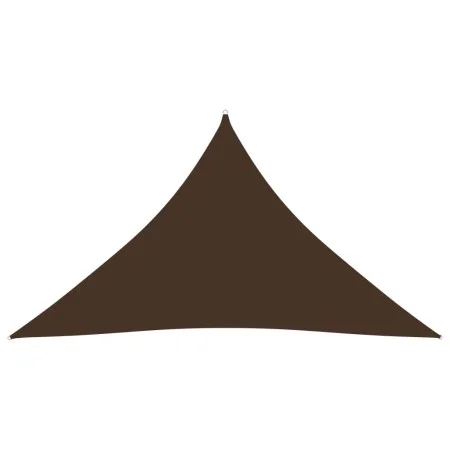 Triangular shade sail made of brown Oxford fabric, 4x4x5.8 m by vidaXL, Umbrellas - Ref: Foro24-135837, Price: 32,89 €, Disco...
