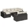 Set de sofás de jardín 11 pzas y cojines ratán sintético negro by , Modular outdoor sofas - Ref: Foro24-3261296, Price: 582,8...
