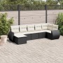 Set de sofás de jardín 8 piezas y cojines ratán sintético negro by , Garden sets - Ref: Foro24-3254023, Price: 480,78 €, Disc...