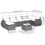 Set de sofás de jardín 8 piezas y cojines ratán sintético negro von , Gartensets - Ref: Foro24-3254023, Preis: 489,66 €, Raba...