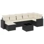 Set de sofás de jardín 8 piezas y cojines ratán sintético negro by , Modular outdoor sofas - Ref: Foro24-3251623, Price: 461,...