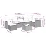 Set de sofás de jardín 8 piezas y cojines ratán sintético negro by , Modular outdoor sofas - Ref: Foro24-3251623, Price: 461,...