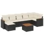 Set de sofás de jardín 8 piezas y cojines ratán sintético negro von , Gartensets - Ref: Foro24-3258598, Preis: 452,18 €, Raba...