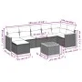 Set de sofás de jardín 8 piezas y cojines ratán sintético negro von , Gartensets - Ref: Foro24-3258598, Preis: 452,18 €, Raba...