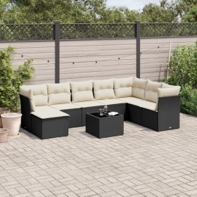 8-piece garden sofa set with black synthetic rattan cushions by , Garden sets - Ref: Foro24-3249895, Price: 519,20 €, Discoun...