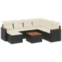 8-piece garden sofa set with black synthetic rattan cushions by , Garden sets - Ref: Foro24-3258612, Price: 452,18 €, Discoun...