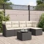 6-piece garden sofa set with black synthetic rattan cushions by , Garden sets - Ref: Foro24-3249405, Price: 347,09 €, Discoun...