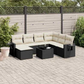 8-piece garden sofa set with black synthetic rattan cushions by , Garden sets - Ref: Foro24-3252843, Price: 474,99 €, Discoun...