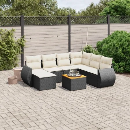 8-piece garden sofa set with black synthetic rattan cushions by , Garden sets - Ref: Foro24-3257449, Price: 479,80 €, Discoun...