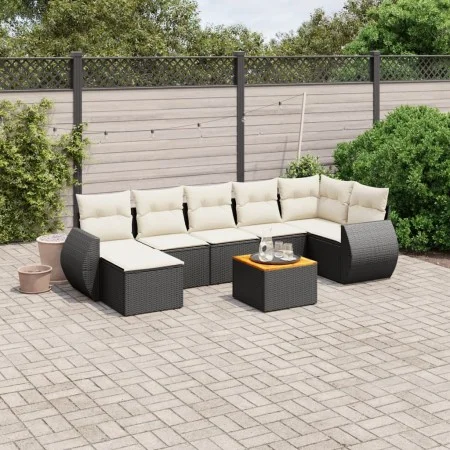 8-piece garden sofa set with black synthetic rattan cushions by , Garden sets - Ref: Foro24-3257442, Price: 479,80 €, Discoun...