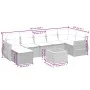 8-piece garden sofa set with black synthetic rattan cushions by , Garden sets - Ref: Foro24-3257442, Price: 479,80 €, Discoun...