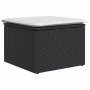 Gartenmöbel-Set 5-teilig mit schwarzen Polstern aus synthetischem Rattan von , Gartensets - Ref: Foro24-3255916, Preis: 262,1...