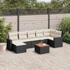 8-piece garden sofa set with black synthetic rattan cushions by , Garden sets - Ref: Foro24-3256560, Price: 463,50 €, Discoun...