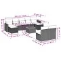 Set de sofás de jardín 10 pzas cojines ratán sintético negro de , Conjuntos de jardín - Ref: Foro24-3256651, Precio: 525,96 €...