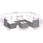 8-piece garden sofa set with black synthetic rattan cushions by , Modular outdoor sofas - Ref: Foro24-3251643, Price: 461,75 ...