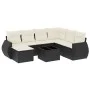 8-piece garden sofa set with black synthetic rattan cushions by , Garden sets - Ref: Foro24-3254043, Price: 491,19 €, Discoun...