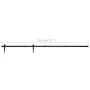 Kit mini puerta corredera de armario acero carbono 183 cm de vidaXL, Marcos de puertas - Ref: Foro24-148021, Precio: 29,26 €,...