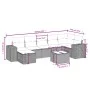 Garden sofa set 8 pieces and gray synthetic rattan cushions by , Garden sets - Ref: Foro24-3264446, Price: 491,80 €, Discount: %