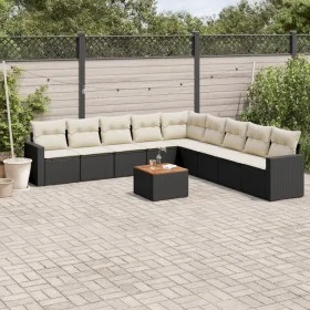 Garden sofa set 10 pieces with black synthetic rattan cushions by , Garden sets - Ref: Foro24-3256497, Price: 549,97 €, Disco...