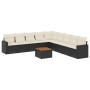 Garden sofa set 10 pieces with black synthetic rattan cushions by , Garden sets - Ref: Foro24-3256497, Price: 566,52 €, Disco...