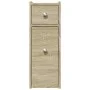 Armario de baño estrecho con ruedas madera roble Sonoma von , Schließfächer und Lagerschränke - Ref: Foro24-855288, Preis: 68...