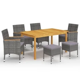 7-piece gray garden dining set by , Garden sets - Ref: Foro24-3067782, Price: 497,89 €, Discount: %