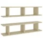 Wandregale 2 Stück Sperrholz Eiche Sonoma 90x18x20 cm von , Regale und Regale - Ref: Foro24-807199, Preis: 33,58 €, Rabatt: %