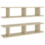 Wandregale 2 Stück Sperrholz Eiche Sonoma 90x18x20 cm von , Regale und Regale - Ref: Foro24-807199, Preis: 34,06 €, Rabatt: %