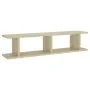 Wandregale 2 Stück Sperrholz Eiche Sonoma 90x18x20 cm von , Regale und Regale - Ref: Foro24-807199, Preis: 33,58 €, Rabatt: %