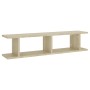 Wandregale 2 Stück Sperrholz Eiche Sonoma 90x18x20 cm von , Regale und Regale - Ref: Foro24-807199, Preis: 34,06 €, Rabatt: %