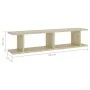 Wandregale 2 Stück Sperrholz Eiche Sonoma 90x18x20 cm von , Regale und Regale - Ref: Foro24-807199, Preis: 33,58 €, Rabatt: %