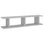 Estantes de pared 2 uds contrachapado gris hormigón 90x18x20 cm de , Estantes y estanterías - Ref: Foro24-807200, Precio: 29,...