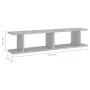 Estantes de pared 2 uds contrachapado gris hormigón 90x18x20 cm de , Estantes y estanterías - Ref: Foro24-807200, Precio: 29,...