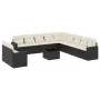 Set de sofás de jardín 12 piezas cojines ratán sintético negro von , Modulare Sofas für den Außenbereich - Ref: Foro24-325153...