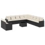 Set de sofás de jardín 12 piezas cojines ratán sintético negro von , Modulare Sofas für den Außenbereich - Ref: Foro24-325153...