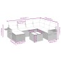 Set de sofás de jardín 8 pzas y cojines ratán sintético gris von , Gartensets - Ref: Foro24-3263846, Preis: 474,14 €, Rabatt: %