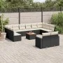 Set de sofás de jardín y cojines 13 pzas ratán sintético negro by , Garden sets - Ref: Foro24-3256686, Price: 763,51 €, Disco...