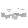 Set de muebles de jardín 9 pzas y cojines ratán sintético gris de , Conjuntos de jardín - Ref: Foro24-3264526, Precio: 552,46...