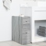 Armario de baño estrecho con ruedas madera gris Sonoma von , Schließfächer und Lagerschränke - Ref: Foro24-855291, Preis: 70,...