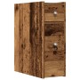 Armario de baño estrecho con ruedas madera envejecida von , Schließfächer und Lagerschränke - Ref: Foro24-855293, Preis: 66,5...