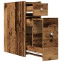 Armario de baño estrecho con ruedas madera envejecida von , Schließfächer und Lagerschränke - Ref: Foro24-855293, Preis: 66,5...