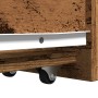 Armario de baño estrecho con ruedas madera envejecida von , Schließfächer und Lagerschränke - Ref: Foro24-855293, Preis: 66,5...