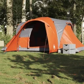 Family store with waterproof dome for 6 people in gray and orange. by , tents - Ref: Foro24-4009463, Price: 130,63 €, Discoun...