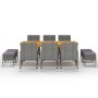 11-piece gray garden dining set by , Garden sets - Ref: Foro24-3067876, Price: 769,31 €, Discount: %